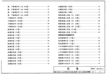 06j4031楼梯栏杆栏板图集电子版pdf格式免费版